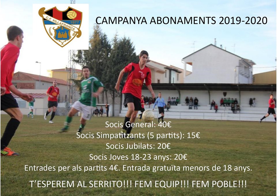Campaña socios 2018/2019